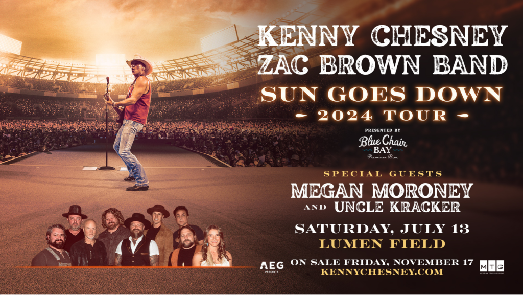 Kenny Chesney Zac Brown Band Sun Goes Down Tour 2024 105.1 The Wolf